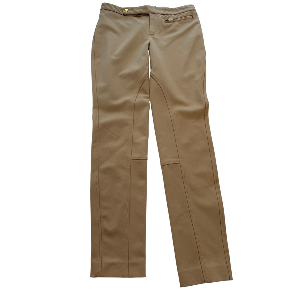 Pink Tartan Womens Tan Beige Equestrian Riding Pants Stretch Twill Size 4